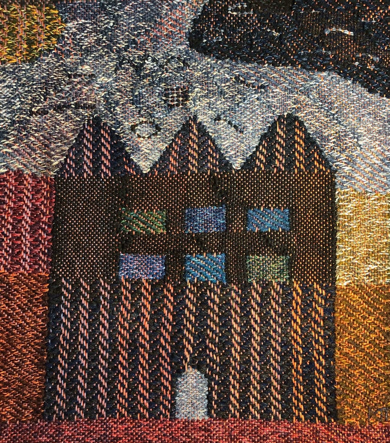 Mia Tingvall, Boning, bildväv, 50x55 cm